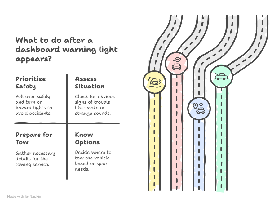 towing service in abbotsford: what to do after warning lights
