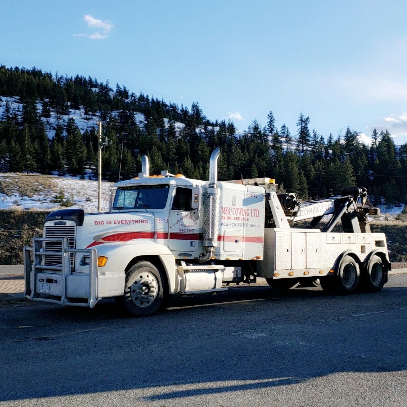Long distance towing and local towing bc